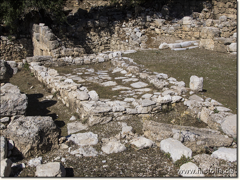 Arykanda in Lykien - Der Innenhof einer römischen Villa im östlichen Stadtgebiet