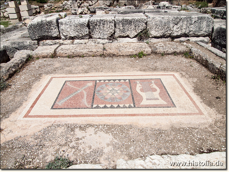 Letoon in Lykien - Moderne Kopie eines Mosaiks im Apollon-Tempel