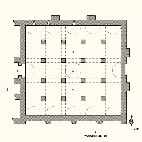 Gebäudeplan der Karawanserei Suzus-Han in Pisidien