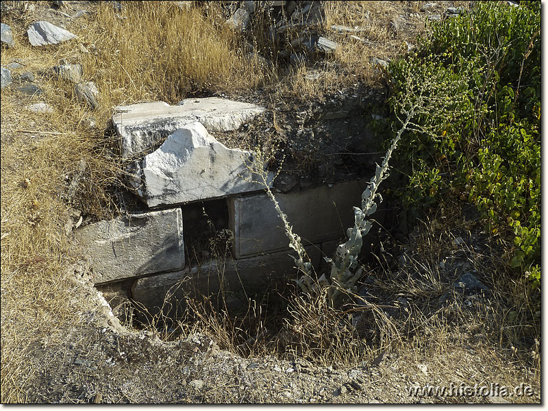 Antiochia ad Maeandrum in Karien - Mauerreste neben der Agora nördlich der Akropolis