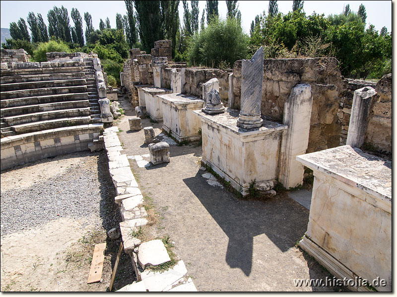 Aphrodisias in Karien - Die 'Bühne' des Bouleuterions/Odeons von Aphrodisias