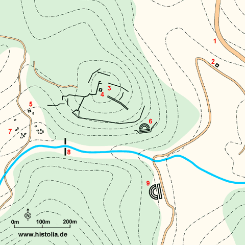 Gebietskarte von Balbura in Karien