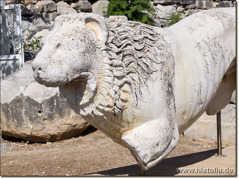 Didyma in Karien - Löwenstatue aus dem Eingangsbereich des Apollon-Tempels von Didyma