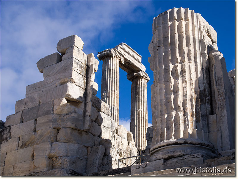 Didyma in Karien - Säulenreihen im Eingangbereich des Apollon-Temples von Didyma