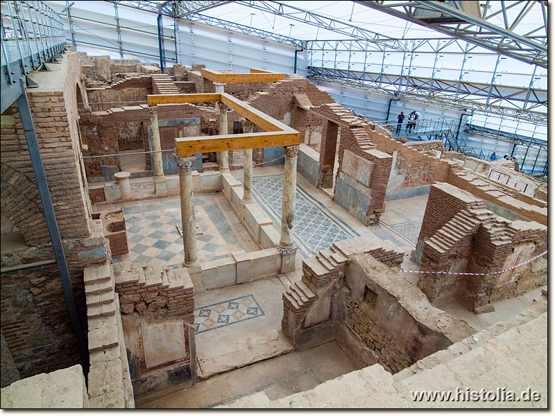 Ephesos in Karien - Überblick über die restaurierten 'Hanghäuser' (römische Wohnhäuser) von Ephesos