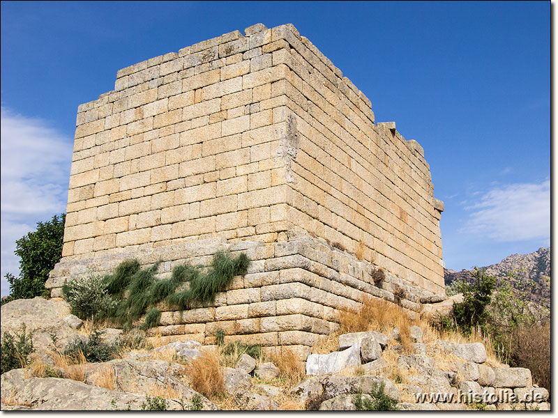 Herakleia Latmos in Karien - Athena-Tempel aus den 3. - 2. Jh.v.Chr. direkt westlich der Agora von Herakleia Latmos