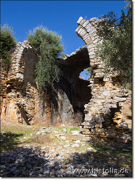 Iassos in Karien - Kleine byzantinische Basilika am Osthang der Halbinsel von Iassos