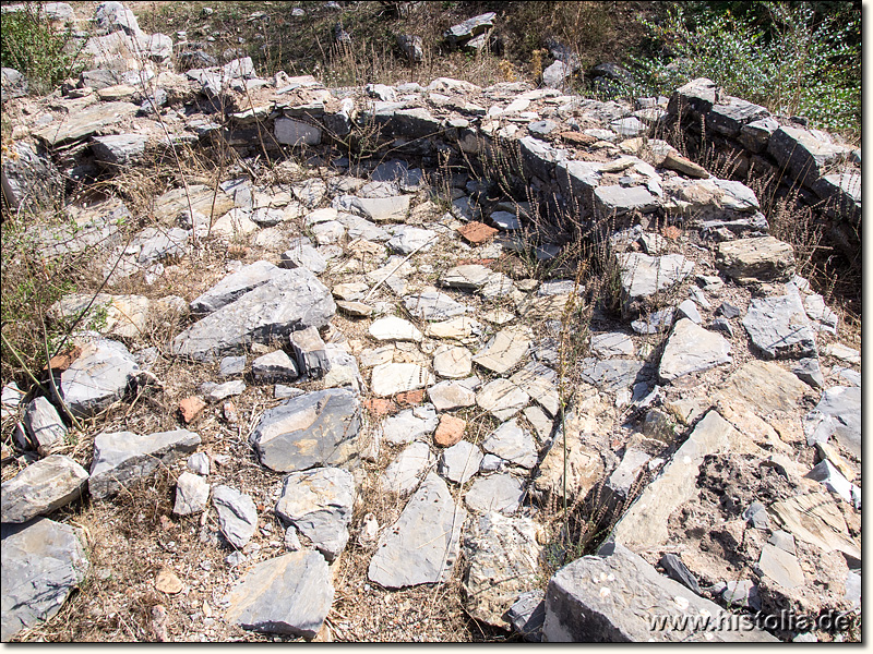 Iassos in Karien - Reste der Absis der kleinen Basilika auf der Ostseite der Festung von Iassos