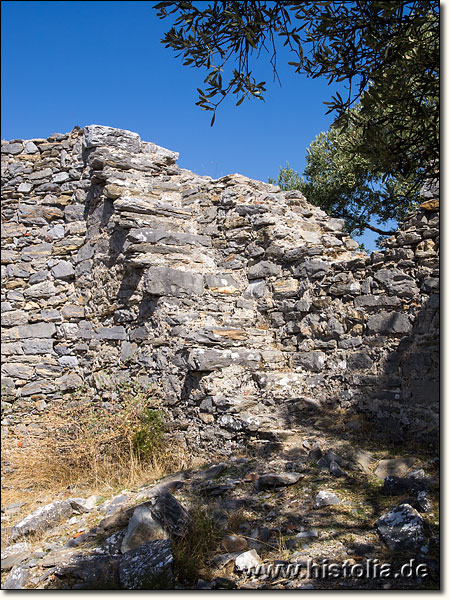 Iassos in Karien - Ein Treppenaufgang auf die Mauern der byzantinischen Festung von Iassos