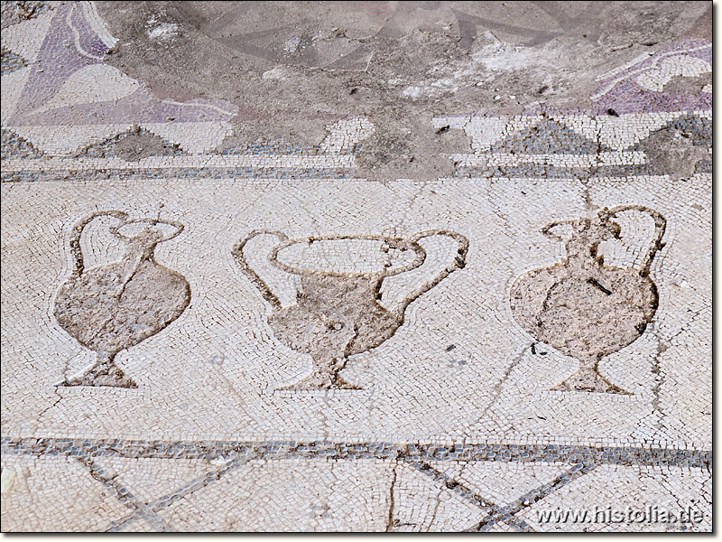 Iassos in Karien - Mosaikreste in einem römischen Wohnhaus im Südosten der Halbinsel von Iassos
