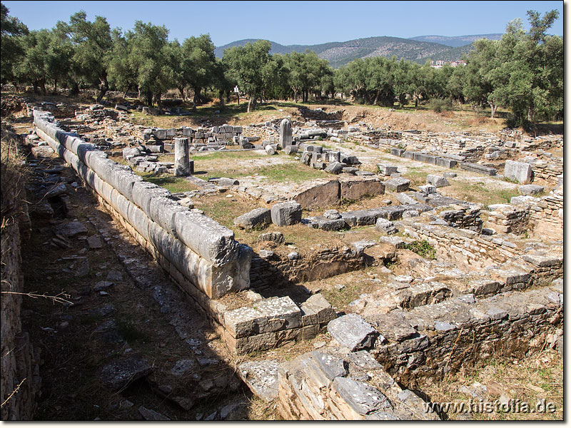 Iassos in Karien - Reste des großen Zeus-Megistos-Tempels mit byzantinischen Ein- und Umbauten