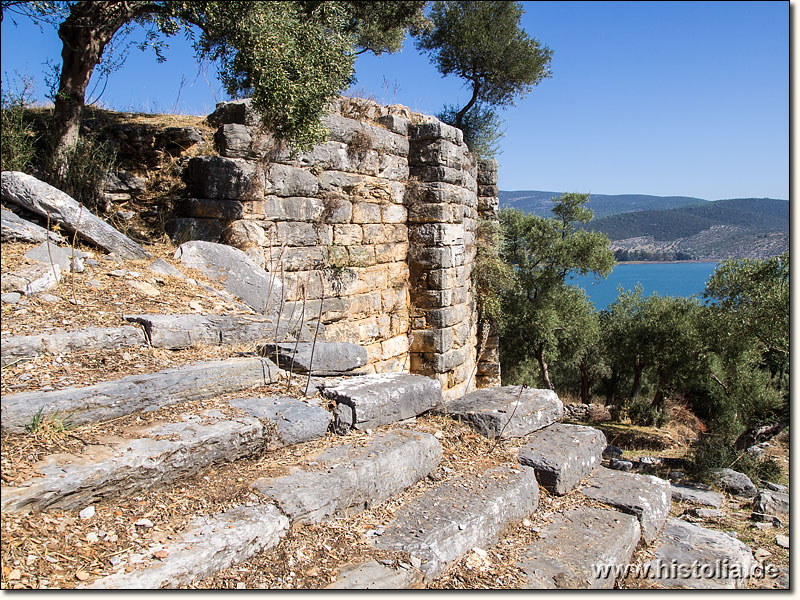 Iassos in Karien - Treppenaufgang zum römischen Theater von Iassos