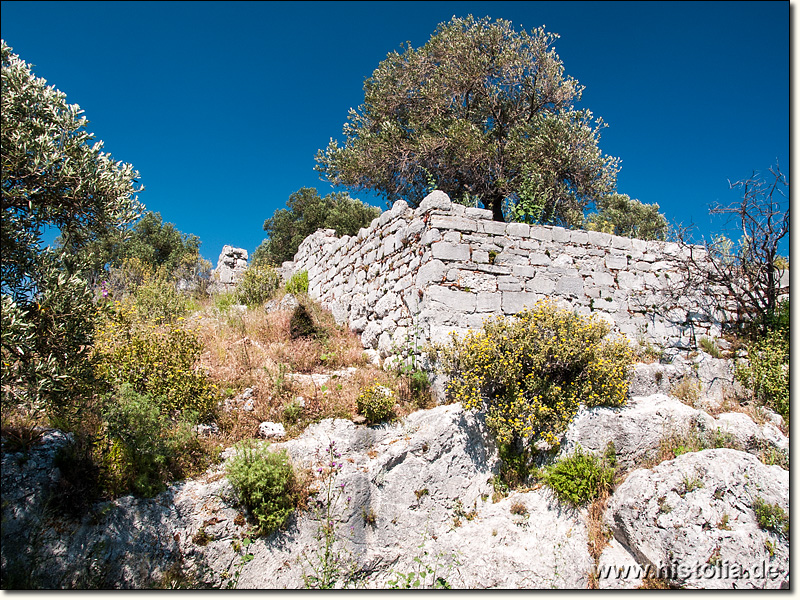 Kalynda in Karien - Die Stadtmauer an der Süd-West-Ecke von Kalynda