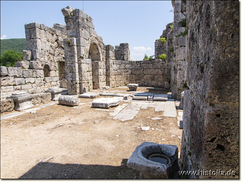 Kaunos in Karien - Hauptschiff der byzantinischen Basilika von Kaunos