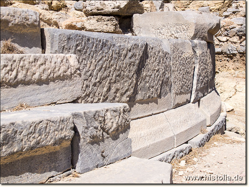 Knidos in Karien - Reste des Rundtempels der Aphrodite im nördlichen Stadtgebiet von Knidos