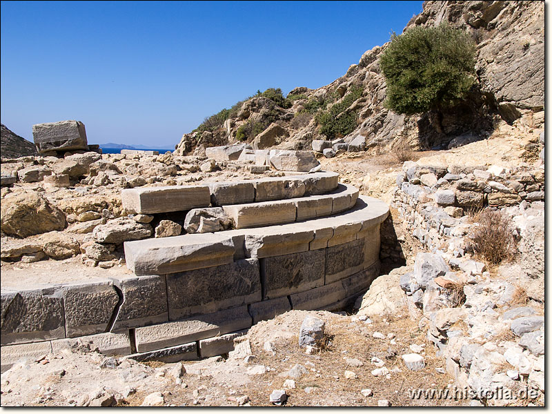 Knidos in Karien - Reste des Rundtempels der Aphrodite im nördlichen Stadtgebiet von Knidos