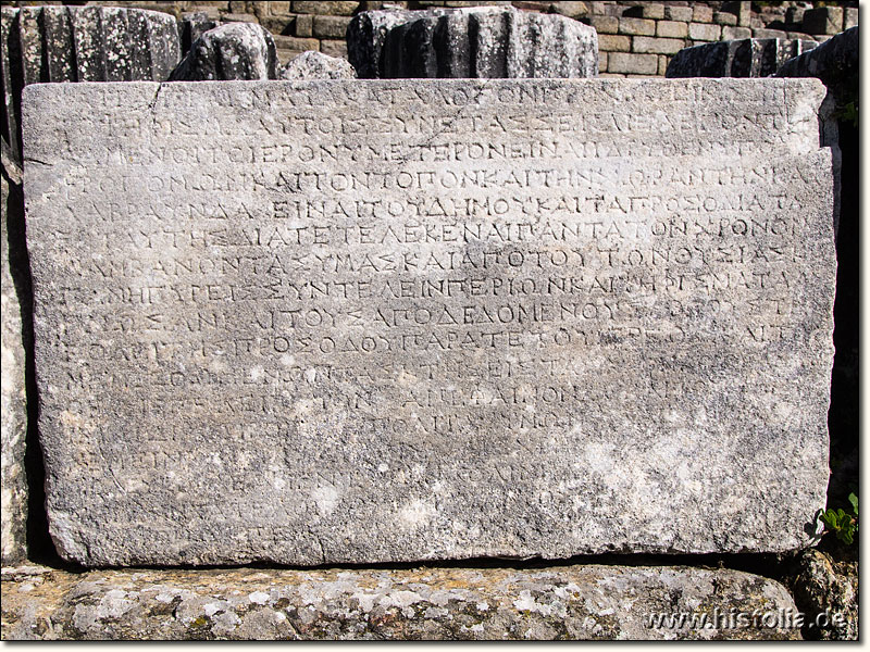 Labranda in Karien - Eine griechische Inschrift aus Labranda