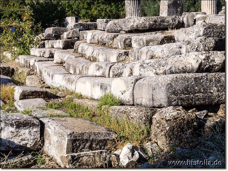 Lagina in Karien - Treppenaufgang zum Hekate-Tempel von Lagina