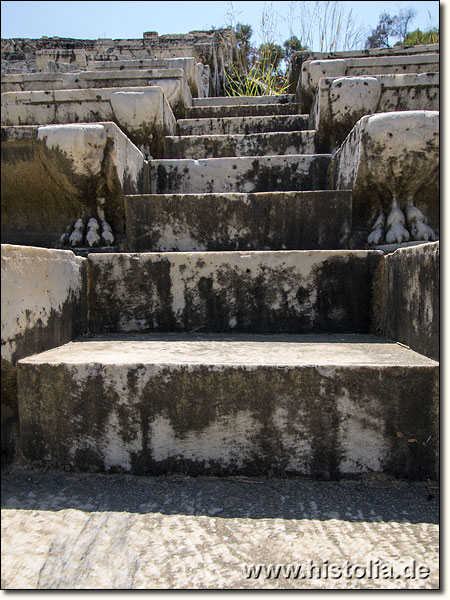 Magnesia in Karien - Treppenaufgang im Theater von Magnesia