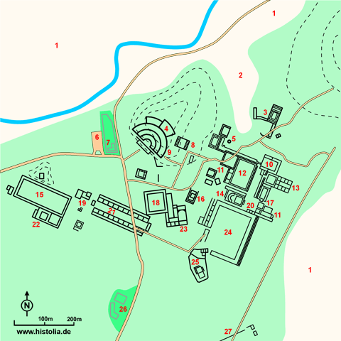 Gebietskarte von Milet in Karien