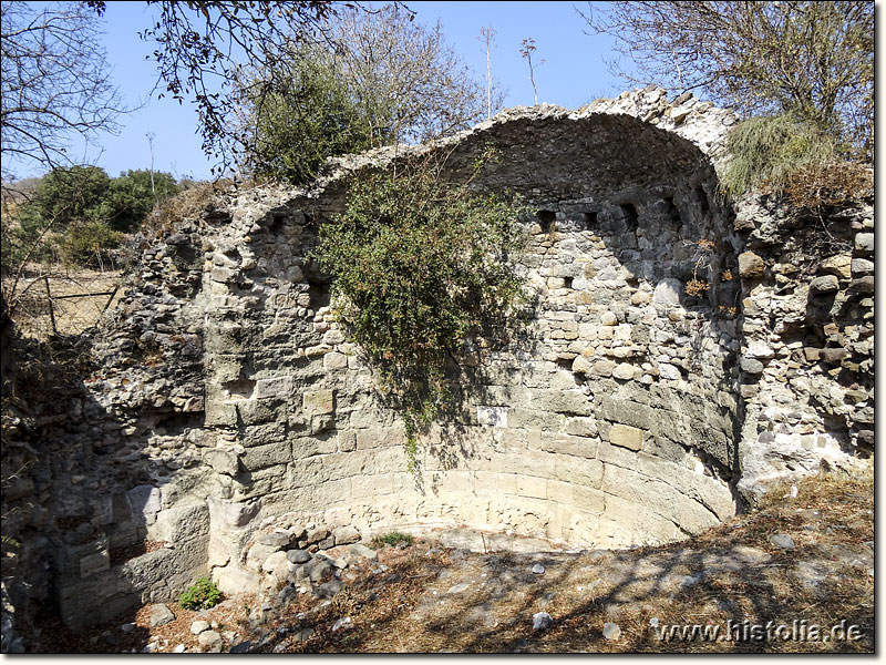 Myndos in Karien - Blick in die Apsis einer byzantinischen Basilika im Norden von Myndos