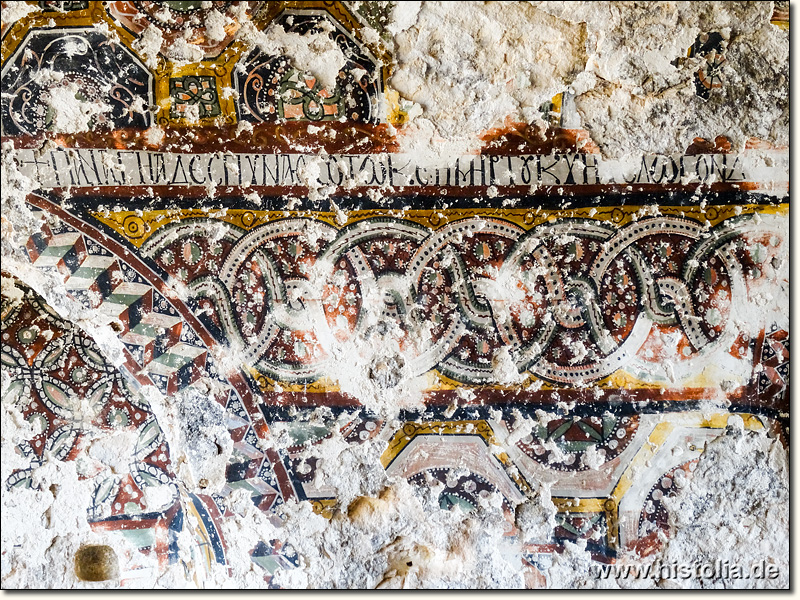 Alaoda in Kilikien - Decken- und Wandbemalung in der Felsenkirche von Alaoda in Kilikien