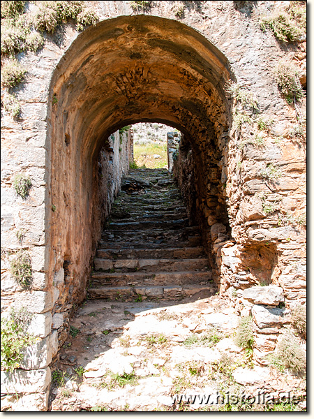 Anemurion in Kilikien - Zugang und Treppe zu den Bädern