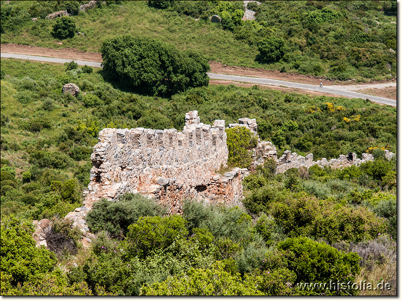 Anemurion in Kilikien - südliche Stadtmauer auf dem Weg zur Zitadelle