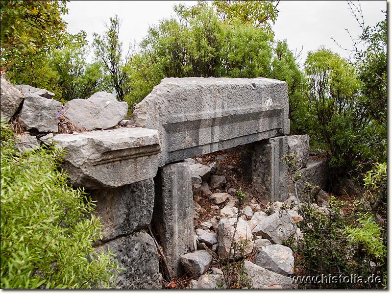 Lamos in Kilikien - Torkonstruktion des verfallenen südlichen Wachturms der inneren Mauer