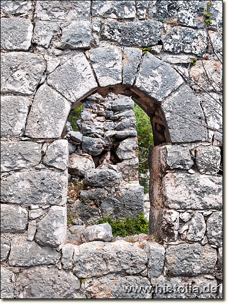 Aperlai in Lykien - Fensterkonstruktion aus der unteren Basilika