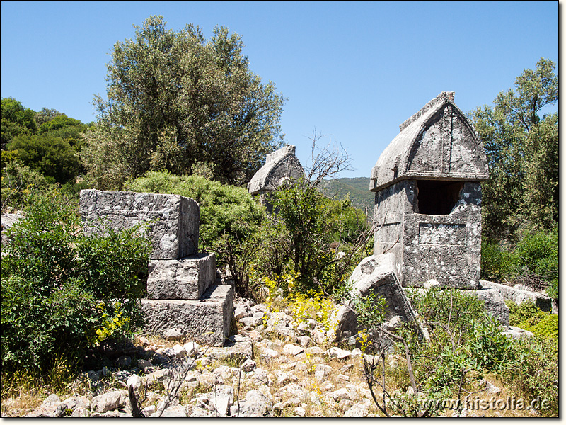 Apollonia in Lykien - Sarkophage in der Ost-Nekropole von Apollonia