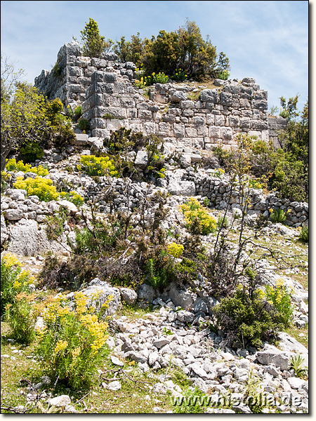 Arneai in Lykien - Großer Wachturm an der Nord-West-Ecke