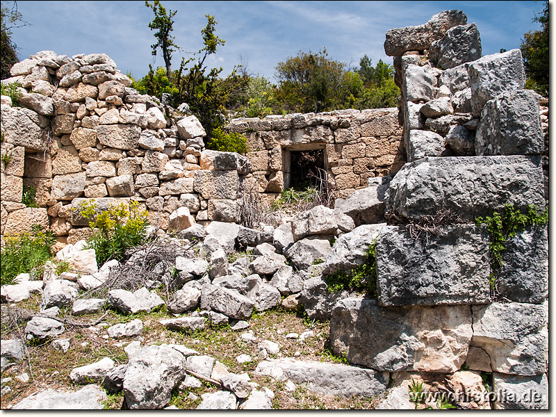 Arneai in Lykien - 'Kellergeschoß' eines Wachturmes in der westlichen Stadtmauer