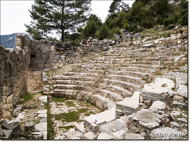 Arykanda in Lykien - Das Odeon neben der Agora