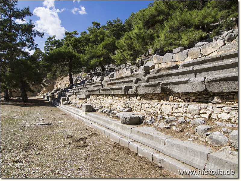 Arykanda in Lykien - Das Stadion oberhalb des Theaters