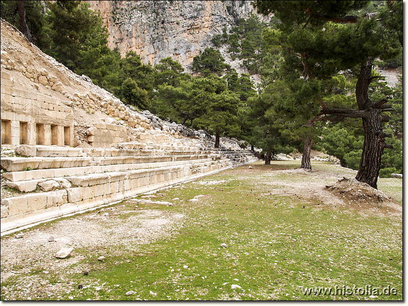 Arykanda in Lykien - Das Stadion oberhalb des Theaters