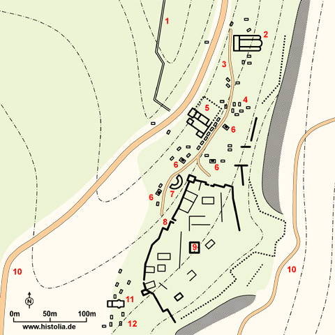 Gebietskarte von Idebessos in Lykien