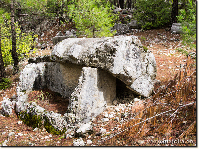 Idebessos in Lykien - Sarkophag in der Südnekropole von Idebessos