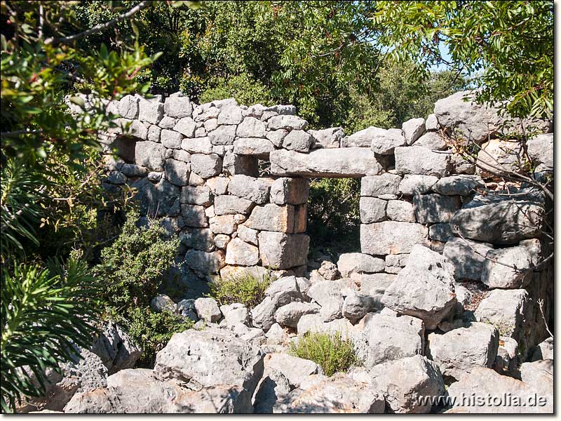 Istlada in Lykien - Teilstück der westlichen Stadtmauer