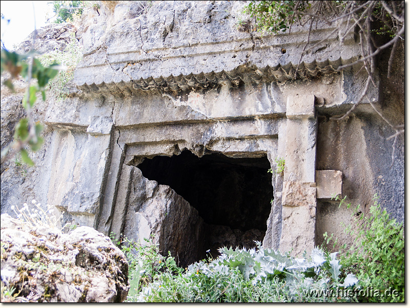 Kandyba in Lykien - lykisches Felsengrab im Osten der Akropolis