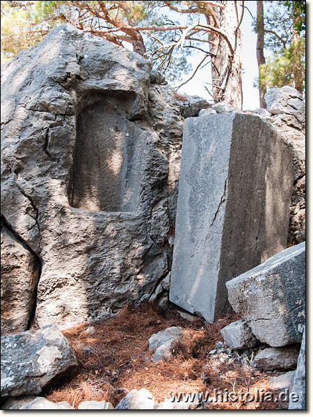 Kitanaura in Lykien - Kult- oder Statuennische am Haupttor zur Akropolis