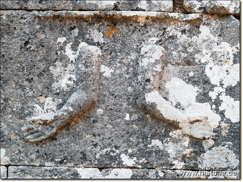 Kitanaura in Lykien - Relief am Mausoleum von Kitanaura