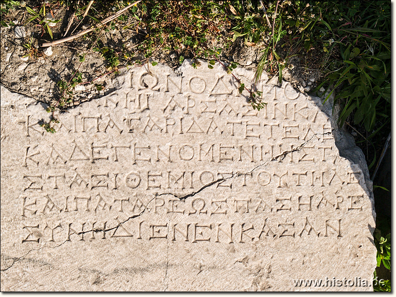 Letoon in Lykien - Inschrift
