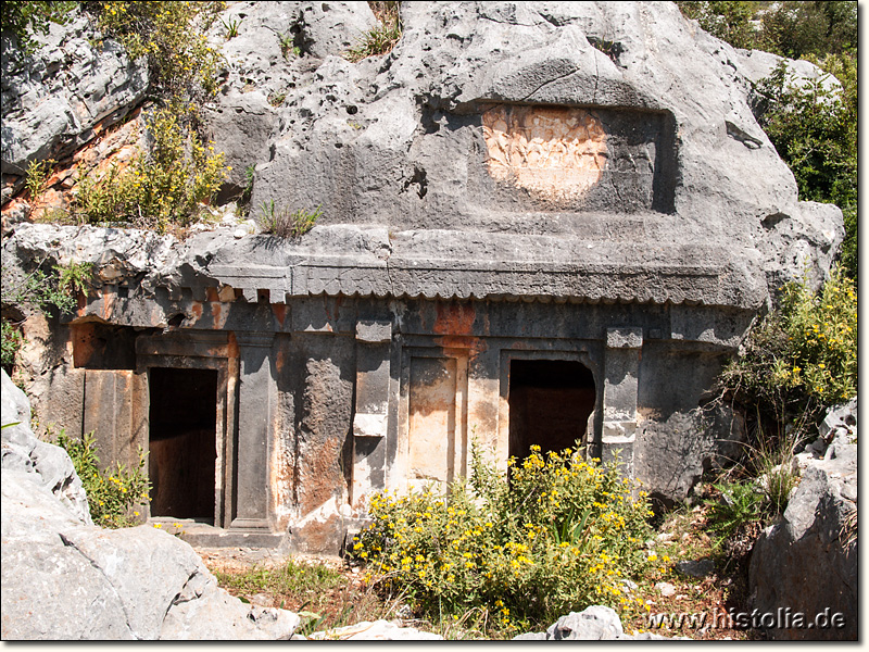 Limyra in Lykien - Gräbergruppe aus der West-Nekropole