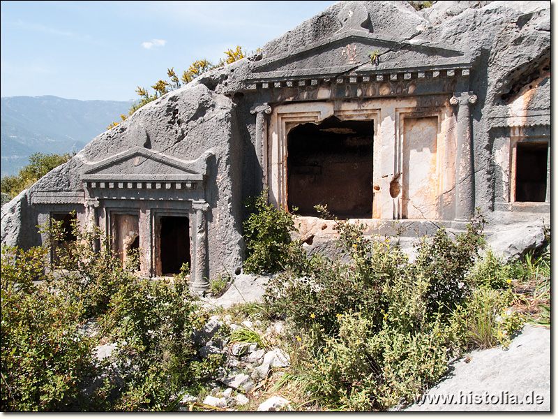 Limyra in Lykien - Gräbergruppe aus der West-Nekropole