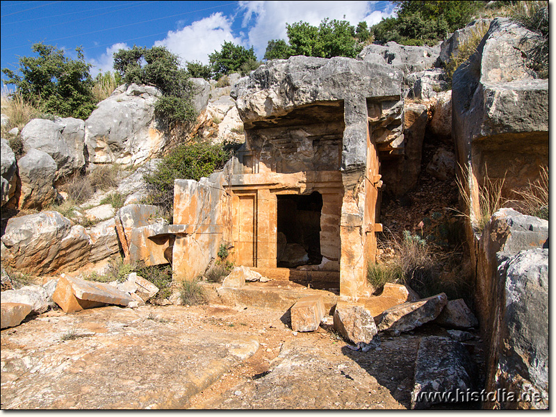 Limyra in Lykien - Felsengrab in der s.g. "Nekropole 3" östlich des Stadtgebietes