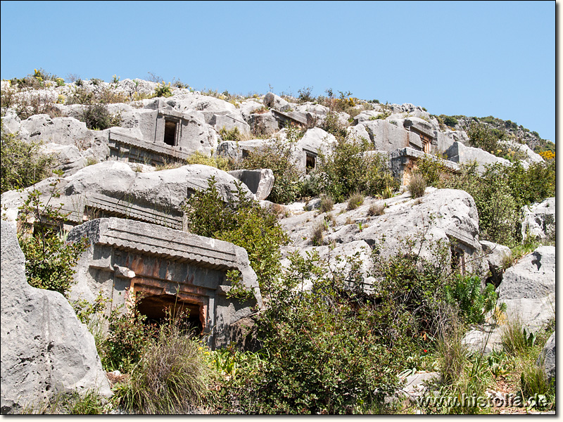 Limyra in Lykien - Blick in die West-Nekropole