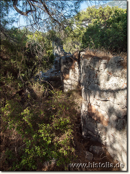 Melanippe in Lykien - Reste der ehemalige Stadtmauer von Melanippe