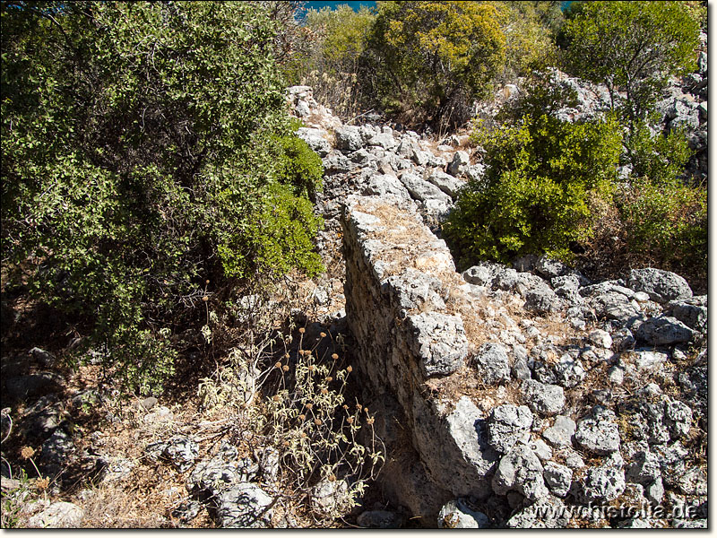 Melanippe in Lykien - Reste der ehemalige Stadtmauer mit Stadttor von Melanippe