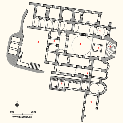 Gebietskarte der Myra-Nikolaus-Kirche in Lykien